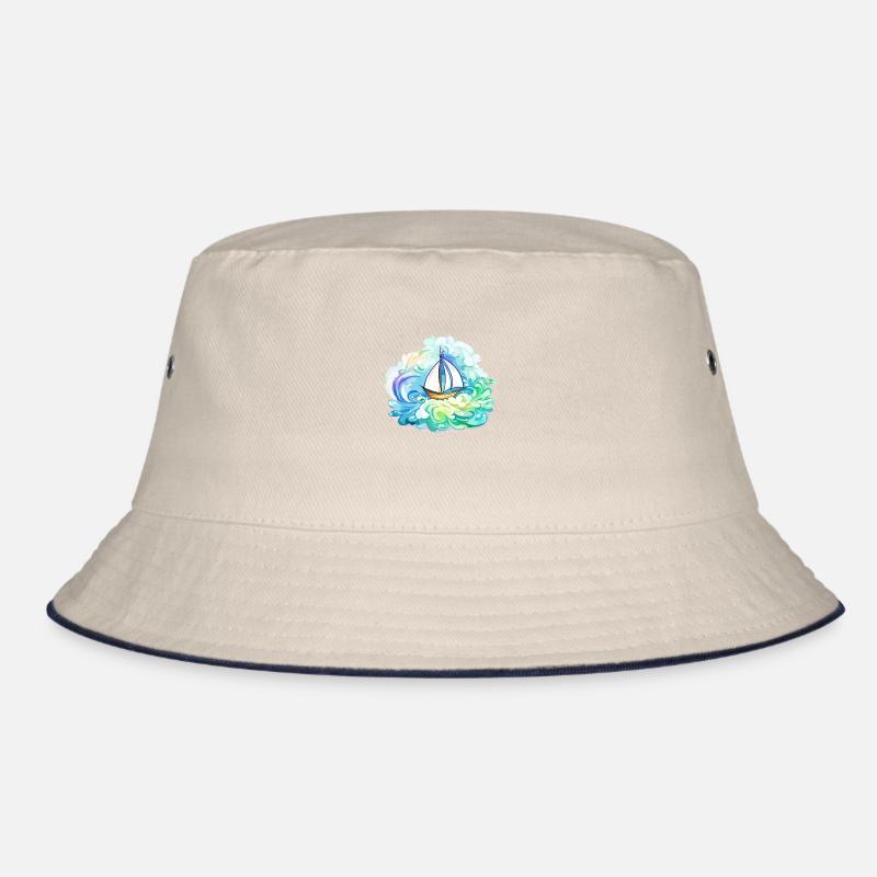 Segelboot - Illustration Bucket Hat