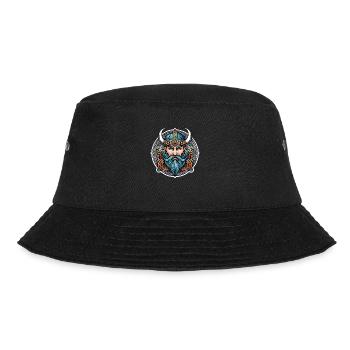 Wikinger Odin Thor Walhalla - Bucket Hat - Schwarz - Vorne - Lela (165cm)
