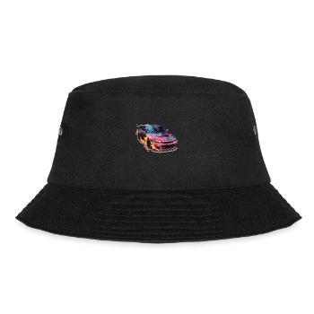 Car - Illustration - Bucket Hat - black - Front - Lela (165cm)
