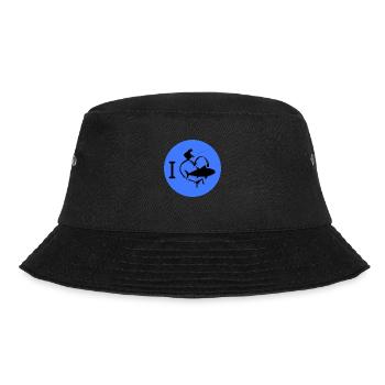 eisangeln angeln eisangler winterfischen - Bucket Hat - Schwarz - Vorne - Lela (165cm)