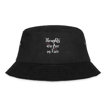 Thoughts are free - Bucket Hat - black - Front - Lela (165cm)