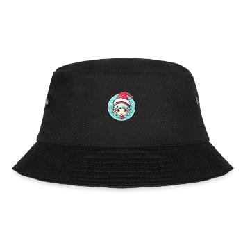 Elf Christmas Illustration - Bucket Hat - black - Front - Lela (165cm)