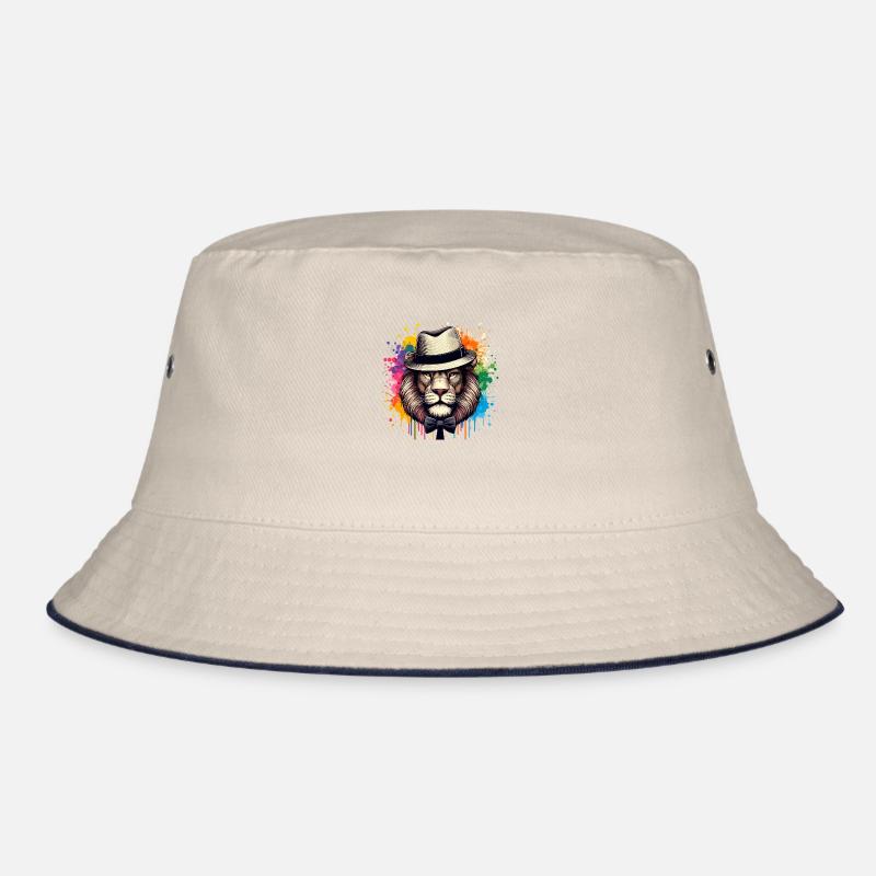 Löwe mit Fliege Bucket Hat