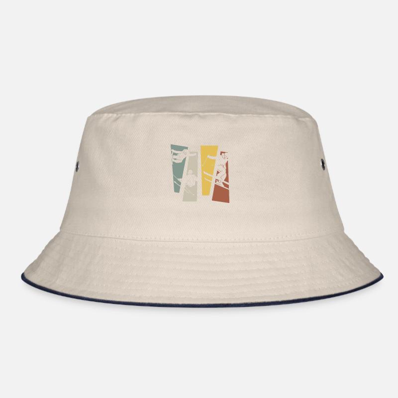Vintage Retro Skiing Bucket Hat