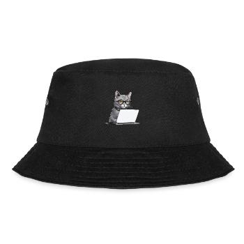 Schüler-Chat - Bucket Hat - Schwarz - Vorne - Lela (165cm)