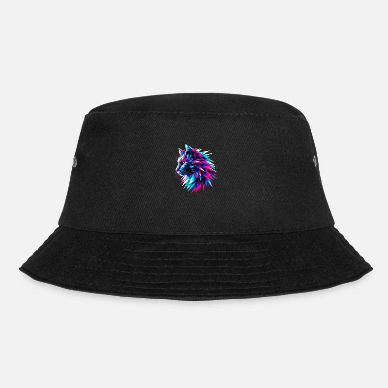 Cat - Bucket Hat - black