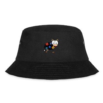 Kuh - Bucket Hat - Schwarz - Vorne - Lela (165cm)