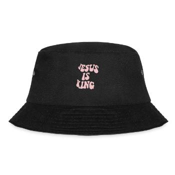 Jesus is King - Bucket Hat - Schwarz - Vorne - Lela (165cm)