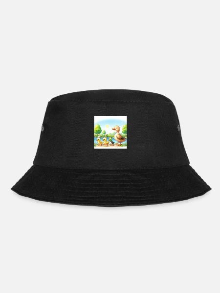 Süße Entenfamilie - Bucket Hat - Schwarz