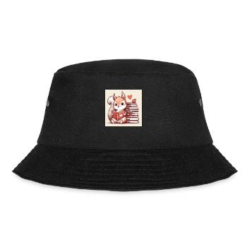 Eichhörnchen - Bucket Hat - Schwarz - Vorne - Lela (165cm)