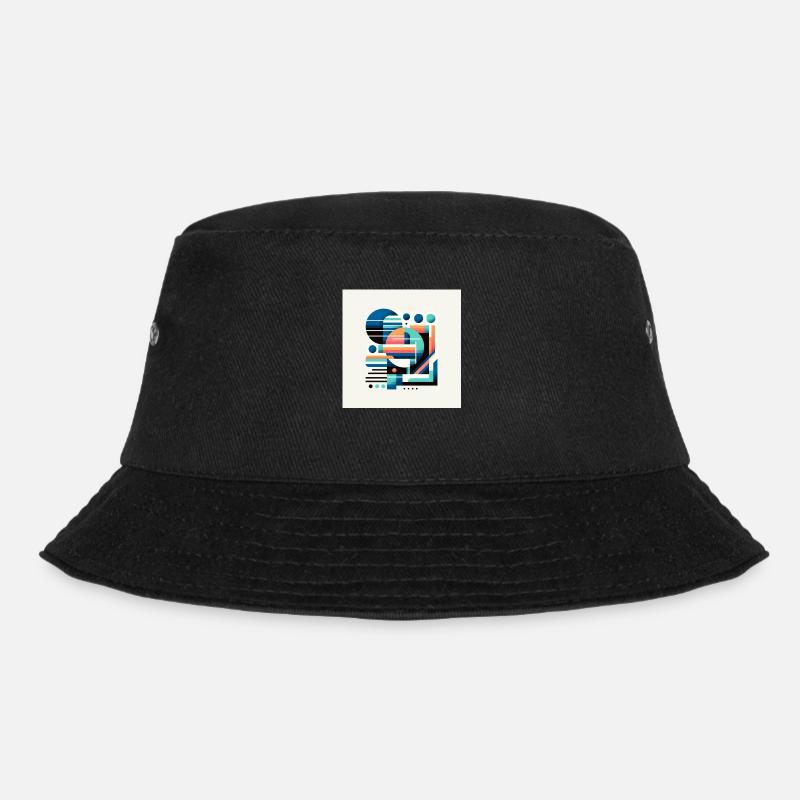 Futuristic geometry - Bucket Hat - black