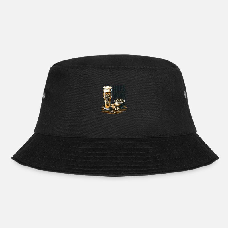 Hops and Dreams - Bucket Hat - black