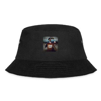 1312 - Bucket Hat - Schwarz - Vorne - Lela (165cm)