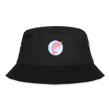 Niedlicher Baby-Wal - Bucket Hat - Schwarz - Vorne - Lela (165cm)