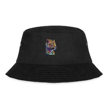 Leopard - Bucket Hat - Schwarz - Vorne - Lela (165cm)