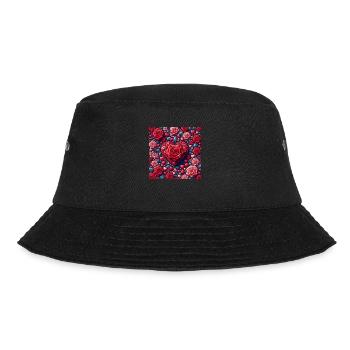 Happy Valentines Day - Bucket Hat - black - Front - Lela (165cm)