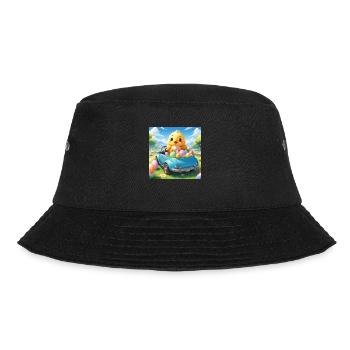 CHICK SITTING IN CAR - Bucket Hat - black - Front - Lela (165cm)