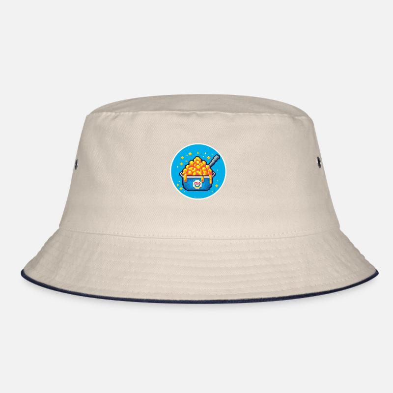 Mac n Cheese Pixelkunst Bucket Hat