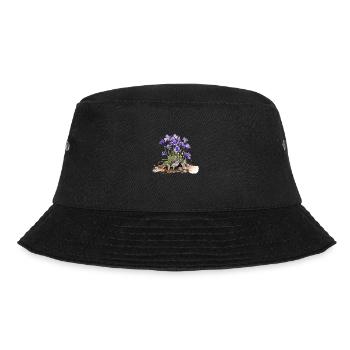 Violet Bouquet - Bucket Hat - black - Front - Lela (165cm)