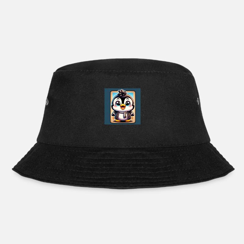 Pinguine - Bucket Hat - Schwarz