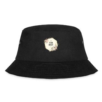 Team Braut JGA Boho floral - Bucket Hat - Schwarz - Vorne - Lela (165cm)