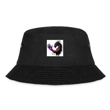 dragon staring at the hand birthmark - Bucket Hat - black - Front - Lela (165cm)