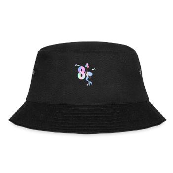 Meerjungfrau zum 8-jährigen Jubiläum - Bucket Hat - Schwarz - Vorne - Lela (165cm)