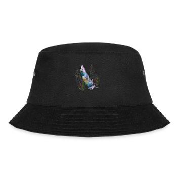 Feder - Bucket Hat - Schwarz - Vorne - Lela (165cm)