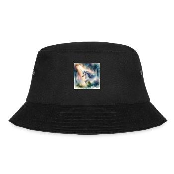 Unicorn 1 - Bucket Hat - black - Front - Lela (165cm)