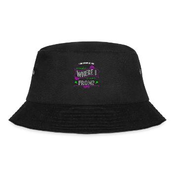 cool happy birthday sayings statement vegetarian - Bucket Hat - black - Front - Lela (165cm)