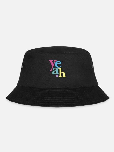 yeah neonpastell - Bucket Hat - Schwarz