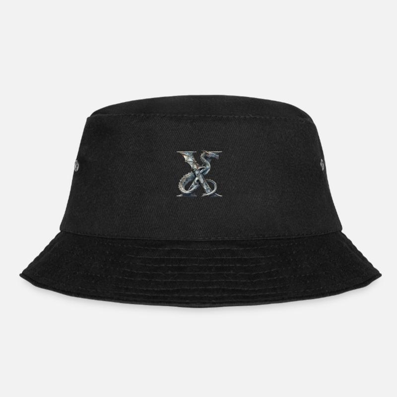 Lettre « X » en forme de dragon. - Bob - noir