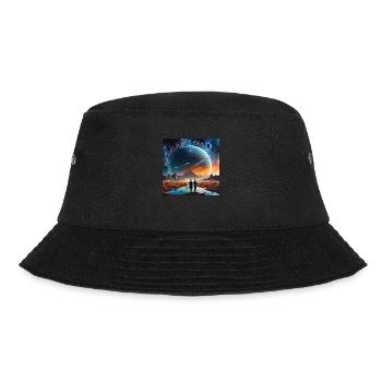 Jenseits der Grenzen - Bucket Hat - Schwarz - Vorne - Lela (165cm)