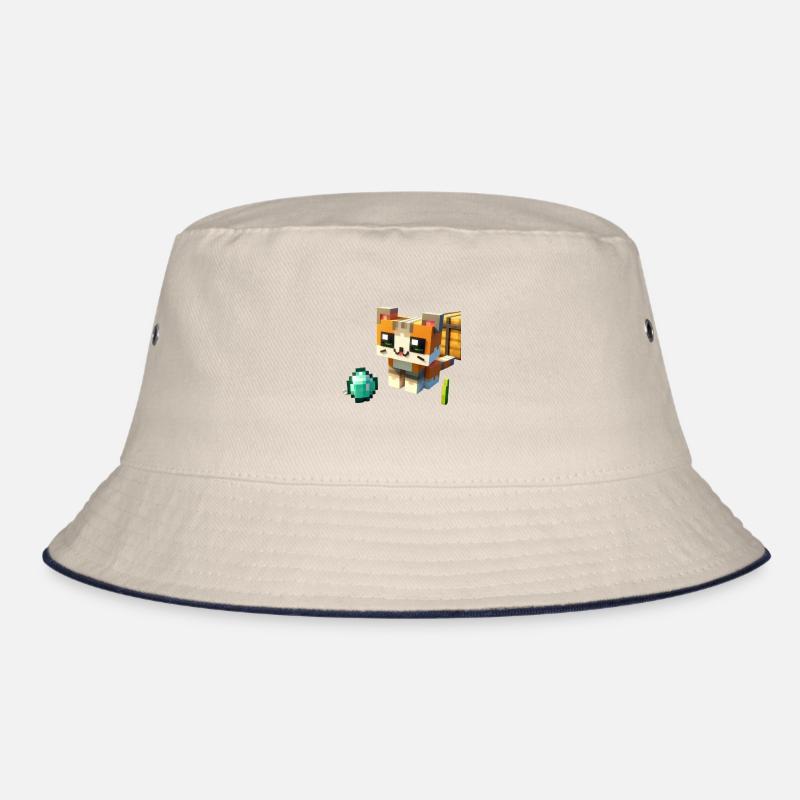 Pixel Cat Bucket Hat