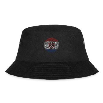 Kroatien, hrvatska, kroatien, europe, zagreb, glagoljica - Bucket Hat - Schwarz - Vorne - Lela (165cm)