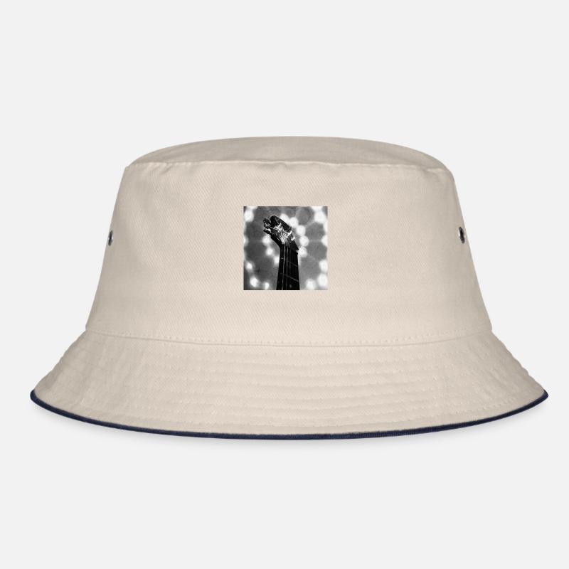 Guitar-Head (black&white) Bucket Hat