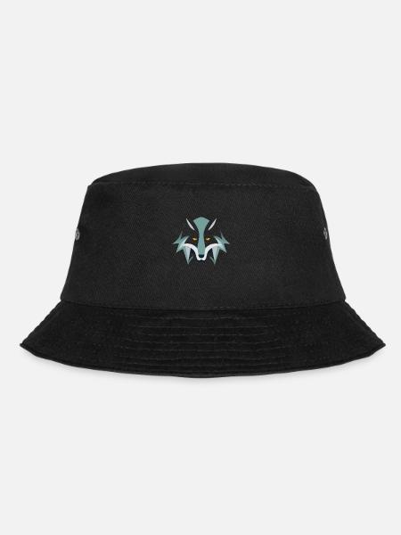 Wilde Skizze: Wolf - Bucket Hat - Schwarz