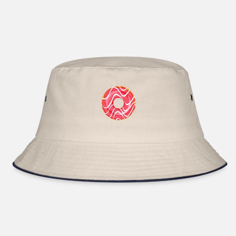 Donut Drawing Dessert Donuts Cake Pastry 1D Bucket Hat