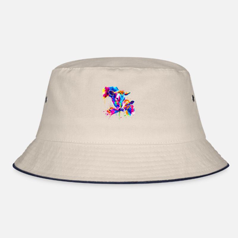 Kuh mit 3 Kälbern Bucket Hat