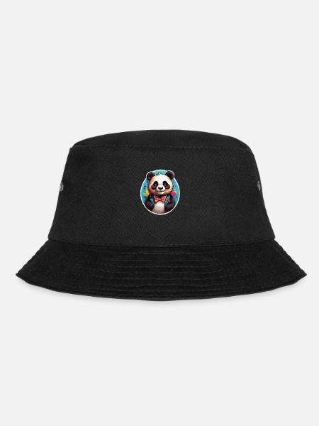 Panda - Bucket Hat - Schwarz
