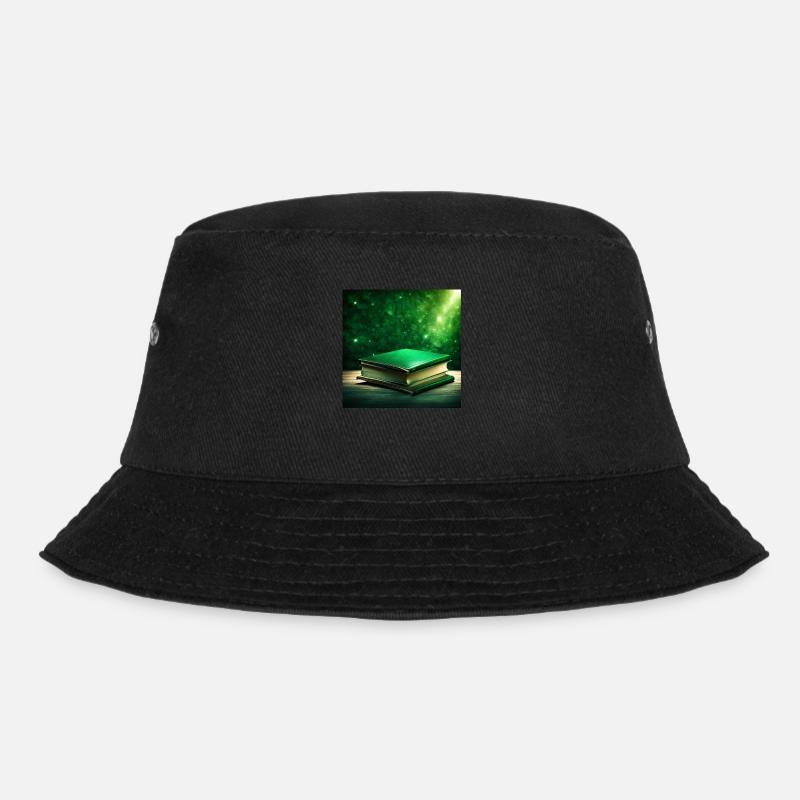 Beleuchtetes Smaragdbuch - Bucket Hat - Schwarz