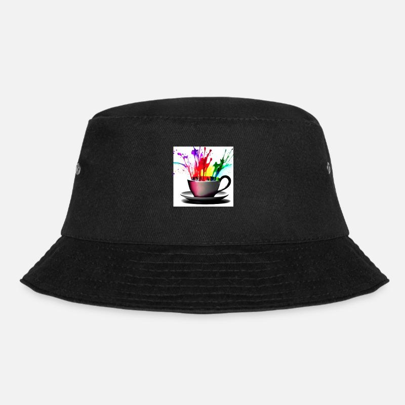 Kaffeetassen bunt 4 - Bucket Hat - Schwarz