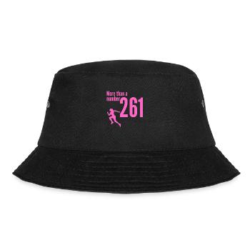 261 Marathon mehr als eine Zahl - Bucket Hat - Schwarz - Vorne - Lela (165cm)