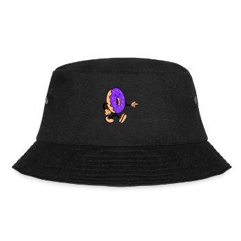 donut comic smile - Bucket Hat - Schwarz - Vorne - Lela (165cm)