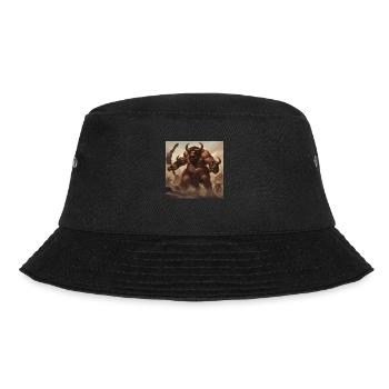 Minotauros - Bucket Hat - Schwarz - Vorne - Lela (165cm)