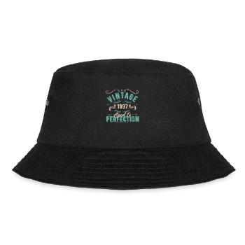 Jahrgang 1997 - 1997 Geburtstagsgeschenk - Bucket Hat - Schwarz - Vorne - Lela (165cm)