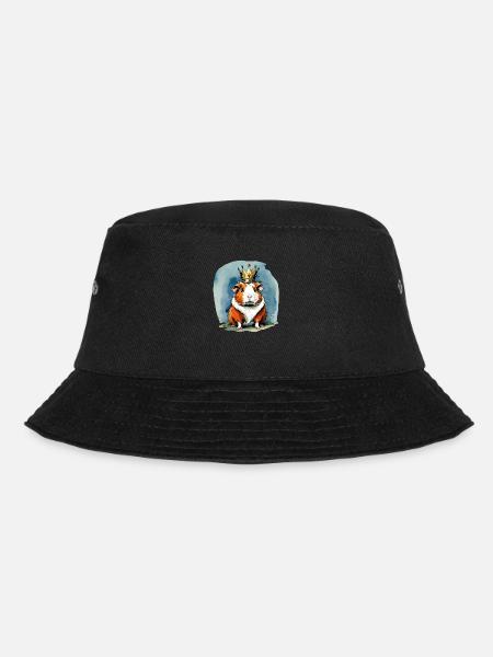 Meerschweinchen König - Bucket Hat - Schwarz