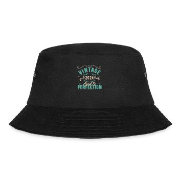 Jahrgang 2024-2024 Geburtstagsgeschenk - Bucket Hat - Schwarz - Vorne - Lela (165cm)