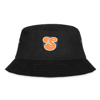 Buchstabe S Orange Sport - Bucket Hat - Schwarz - Vorne - Lela (165cm)