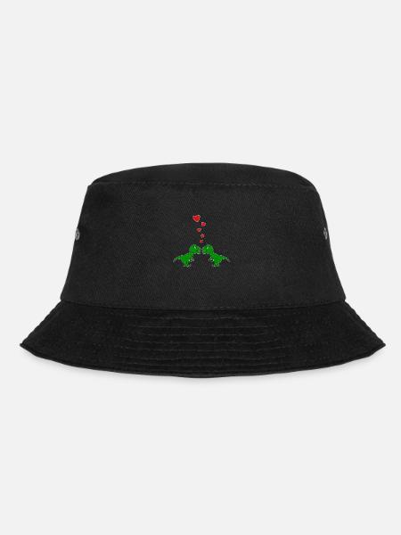 Tyrannosaurus TRex Liebespaar Liebe - Bucket Hat - Schwarz